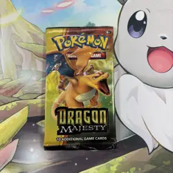 Pokemon Sun & Moon Dragon Majesty Booster Pack Factory Sealed - Image 1