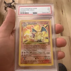 2000 Charizard Pokemon Base Set 2 Holo Rare 4/130 PSA 5 - Image 1