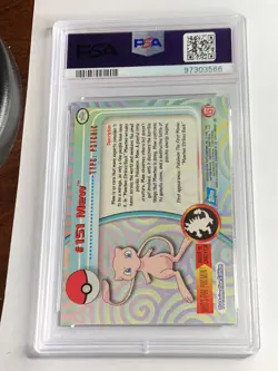 2000 Topps Pokemon TV #151 Mew FOIL Animation Series 3 PSA 8 NM-MT - Image 2