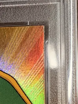 1999 Topps Pokemon TV #6 Charizard Rainbow Foil Black Logo PSA 7 Near Mint - Image 4