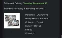 Pokemon TCG: UNOVA Heavy Hitters Premium Collection 2 pack (Costco) SHIPS 12/17 - Image 1