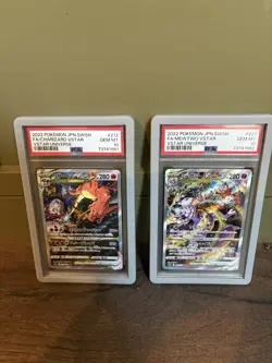 PSA 10 SEQUENTIAL Charizard 212/172 Mewtwo 221/172 SAR VSTAR Universe Pokemon - Image 1
