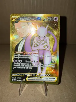 Pokemon Mewtwo EX Team Rockets 240/182 Gold Rare 2025 TCG Destined Rivals - Image 1