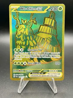 Pokemon TCG Wo-Chien EX 240/091 Full Art Hyper Rare Holo Paldean Fates - Image 1