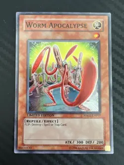 Yugioh Worm Apocalypse HA01-EN017 Super Rare Unlimited Edition LP - Image 1