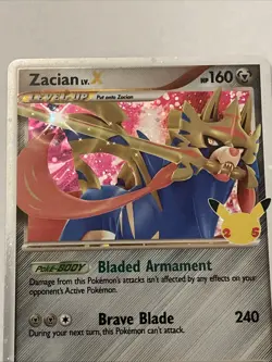 Zacian LV. X SWSH135 SWSH: Sword & Shield Promo Cards Holo - Image 2