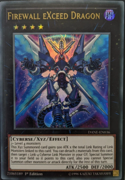 Firewall eXceed Dragon Ultra Rare 1st Edition DANE-EN036 YuGiOh TCG Card - Image 1