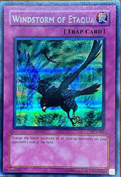 Windstorm Of Etaqua - PCY-001 Parallel Rare Secret Promo YuGiOh TCG Card - Image 1