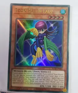 Toon Harpie Lady-1st Edition-Yugioh Card-Near Mint-BLCR-EN066-ULTRA RARE - Image 1