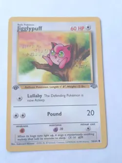 Jigglypuff 54/64 1st Edition Jungle Set Pokemon Card - Image 1