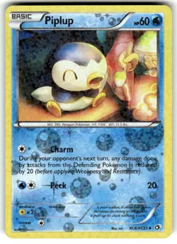 PIPLUP RC6/RC25 Legendary Treasures / Radiant Collection HOLO Pokemon card NM - Image 1