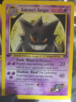 ??? Pokemon: TCG 1st Ed Sabrina's Gengar ? N1E Haunter & Ghastly 3?cards ??? - Image 2