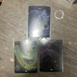 MTG 3 card lot Galaxy foiled lands (reserved for Chaosfourrver) - Image 1