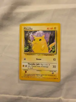 Pikachu Pokemon Card Base Set 58/102 Yellow Cheeks 1999 - Image 1