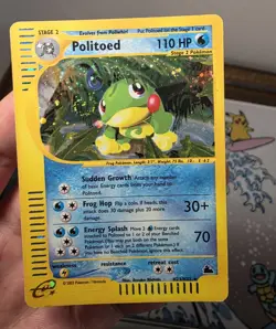 Politoed SWIRL H23/H32 Skyridge ?? English Holo Vintage Pokemon Card WOTC - Image 1