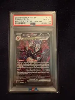 Pokemon Paldean Fates Charizard EX Special Illustration Card 234/091 PSA 10 - Image 1