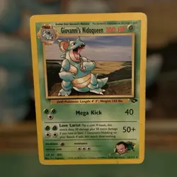 Pokemon TCG Gym Challenge Giovanni's Nidoqueen 23/132 Regular Card MP 1995-1998 - Image 1