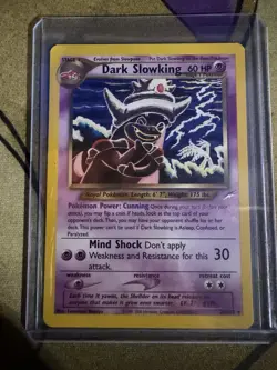 Pokemon TCG Dark Slowking Neo Destiny Card 20/105 Unlimited Rare - Image 1