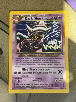 Pokemon TCG Dark Slowking Neo Destiny Card 20/105 Unlimited Rare - Image 2