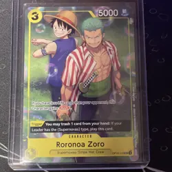One Piece Card Game Promo Mint Roronoa Zoro OP-10-113 Sealed Learn Together Set - Image 1