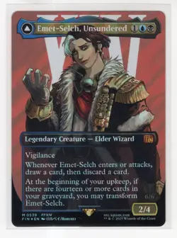 MTG Final Fantasy Commander Surge Foil Mythic #0539 Emet-Selch Unsundered - Image 1