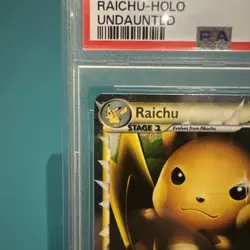 2010 Pokemon TCG HG & SS Undaunted Raichu Holo #83 Graded PSA 9 NM-MT 83/90 - Image 3