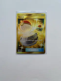 Pokemon TCG Switch 160/149 Gold Secret Rare Sun & Moon Base Set - Image 1