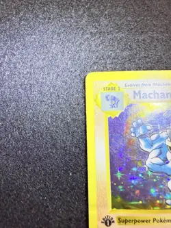 Pokemon Machamp Holo 8/102 from Base Set 1st Edition in DMG condition! - Image 3
