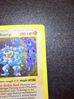 Pokemon Machamp Holo 8/102 from Base Set 1st Edition in DMG condition! - Image 4