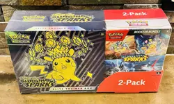 Pokemon Surging Sparks ETB & Booster Bundle Costco 2-Pack Sealed *In Hand* - Image 1