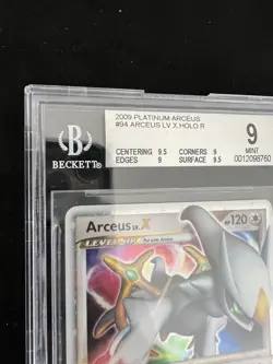 Pokemon Arceus Lv.X Platinum Arceus Holo Rare #94 BGS 9 Mint Silver Label - Image 2