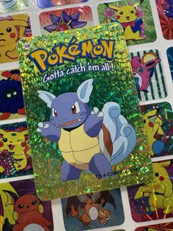 Pokemon Pikachu Sticker Rare Vintage Vending Machine Holo prism Nintendo 1998 - Image 1