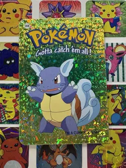 Pokemon Pikachu Sticker Rare Vintage Vending Machine Holo prism Nintendo 1998 - Image 2