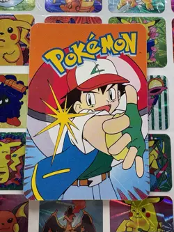 Pokemon Pikachu Sticker Rare Vintage Vending Machine Holo prism Nintendo 1998 - Image 5