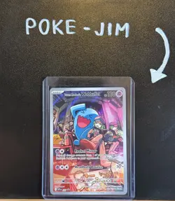 Team Rocket's Wobbuffet 203 Pokemon TCG S&V Black Star Promo Rare Holo NM - Image 1