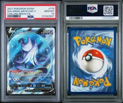 PSA 10 Galarian Articuno V Full Alt Art 170/198 Chilling Reign Pokemon - Image 3