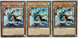 3 x BLTR-EN007 Mirror Mage of the Ice Barrier - Secret Rare 1st Edition NM - Image 1
