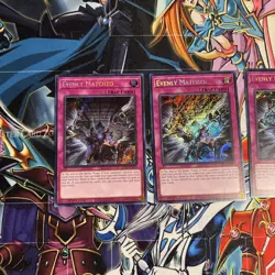 EVENLY MATCHED x3 MINT/NM SECRET RARE 1ST EDITION RA01-EN074 YUGIOH! - Image 2