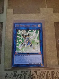 YUGIOH PSY-FRAMELORD LAMBDA MGED-EN077 RARE 1ST ED NM - Image 1