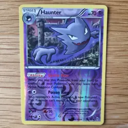 HAUNTER 59/162 POKEMON CARD (XY BREAKTHROUGH SET) REVERSE HOLO - Image 1
