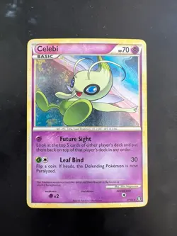 Celebi 3/102 Pokemon Card Rare Holo, Near Mint, HS Triumphant Set - Image 1