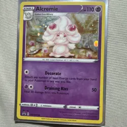 Alcremie SWSH058 Holo Black Star Promo Card NM Pokemon TCG Sword Shield 2022 - Image 1