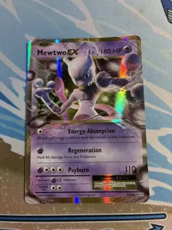 Pokemon TCG Mewtwo EX Ultra Rare Holo Card 52/108 NM Condition XY: Evolutions - Image 1