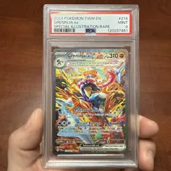 Twilight Masquerade Greninja EX Special Illustration Card 214/167 PSA 9 Mint - Image 1