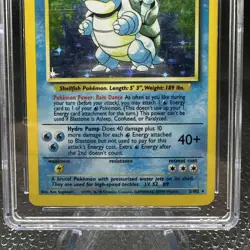Pokemon 1999 Blastoise Base Set Unlimited 2/102 Holo Card, CGC 6 - Image 4