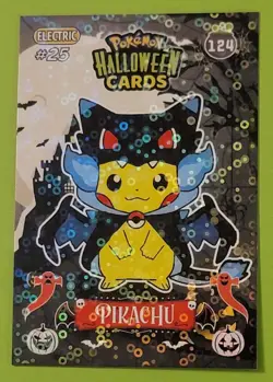 2025 Pokemon Halloween Collectoons Card #118 Pikachu Poncho Charizard Peru Foil - Image 1