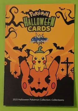 2025 Pokemon Halloween Collectoons Card #118 Pikachu Poncho Charizard Peru Foil - Image 2