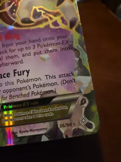 HOOPA EX JUMBO POKEMON CARD #36/98 (2015)-***** HAS A FEW MARKS ON BACK OF CARD! - Image 4