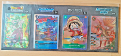 Bandai Promos One Piece TCG Monkey.D.Luffy Digimon Card Veemon Broly Dragon Ball - Image 1