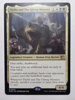Thalia and The Gitrog Monster MOM 255 March of Machine NM mtg rare magic card - Image 1